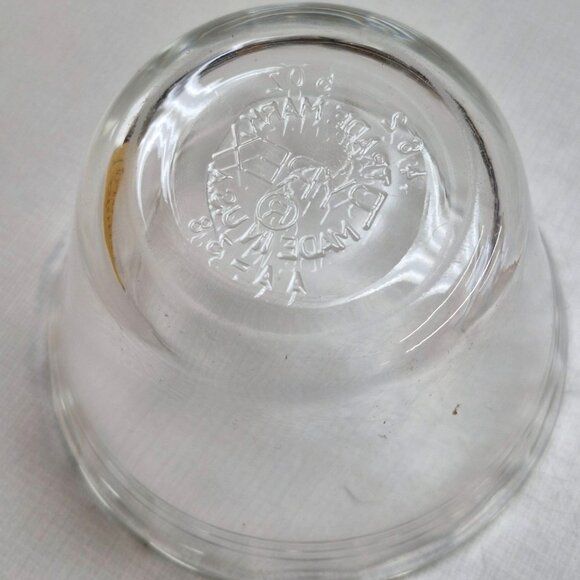 Vintage Pyrex Glass Custard Cups Set 4 Scalloped Edge 5 Oz Made In USA - Picture 5 of 6